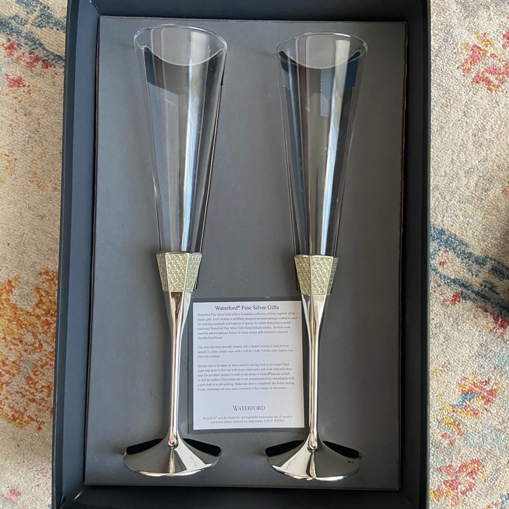 Waterford Crystal champagne flutes